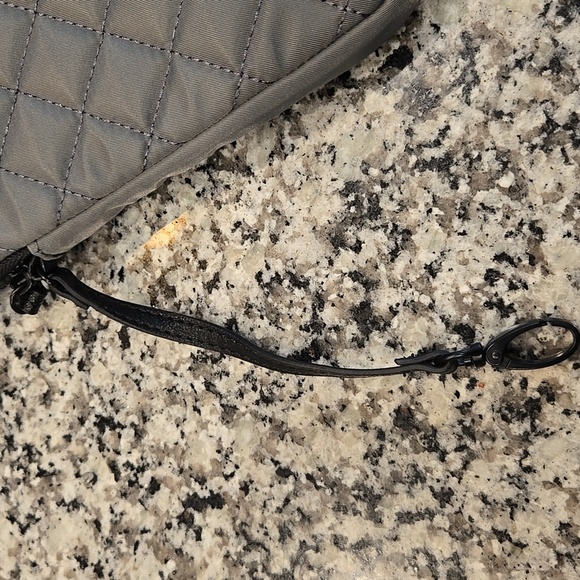 STEVE MADDEN BACKPACK WITH INCLUDED FRONT QUILTED POUCH FOR A TABLET. BLUE/GREY. - Picture 14 of 14